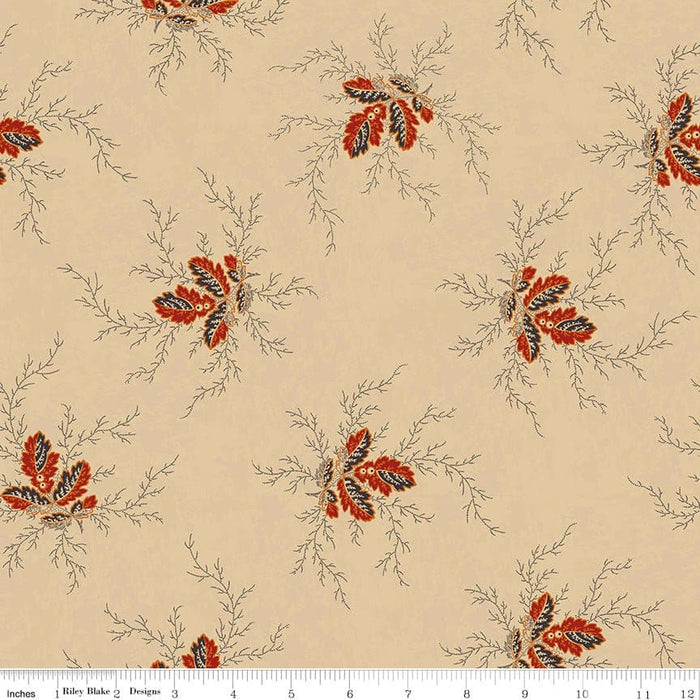 NEW! Bountiful Autumn - Charcoal Bountiful Vines - per yard - Stacy West of Buttermilk Basin Design Co. for Riley Blake Designs - Fall - C10858-CHARCOAL - RebsFabStash