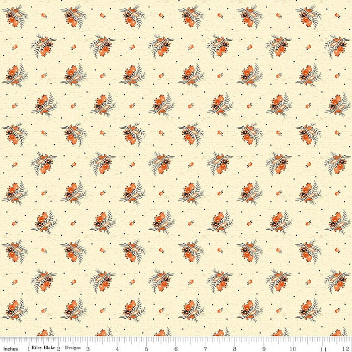 NEW! Bountiful Autumn - Charcoal Bountiful Vines - per yard - Stacy West of Buttermilk Basin Design Co. for Riley Blake Designs - Fall - C10858-CHARCOAL - RebsFabStash