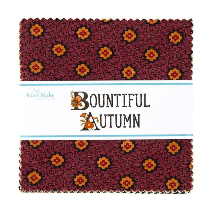 NEW! Bountiful Autumn - Charm Pack - (42) 5" Squares - Stacker - Stacy West, Buttermilk Basin Design Co. - Riley Blake - Fall - 5-10850-42 - RebsFabStash