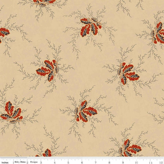NEW! Bountiful Autumn - Cream Bountiful Ditsy - per yard - Stacy West of Buttermilk Basin Design Co. for Riley Blake Designs - Fall - C10853-CREAM - RebsFabStash