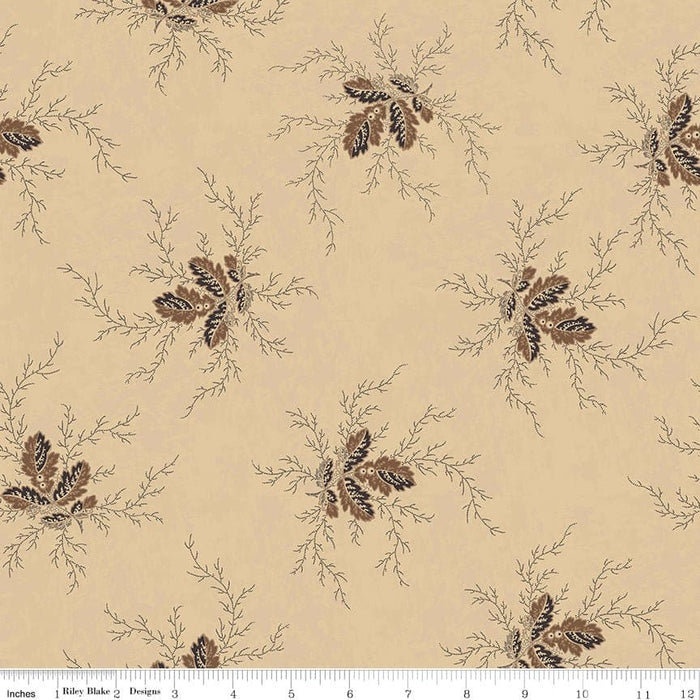 NEW! Bountiful Autumn - Cream Bountiful Sprigs - per yard - Stacy West of Buttermilk Basin Design Co. for Riley Blake Designs - Fall - C10854-CREAM - RebsFabStash