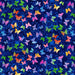 NEW! Butterfly Bliss - Tiny Butterflies - Per Yard - by Elizabeth Isles for Studio e - Royal Blue - 5916-77 - RebsFabStash