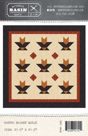 NEW! Cactus Basket Quilt - KIT - Stacy West - Buttermilk Basin Design - Riley Blake Designs- Bountiful Autumn - Wall Hanging, Table Topper - RebsFabStash