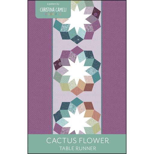 NEW! Cactus Flower Table Runner PATTERN - Christina Cameli - Featuring Saguaro - Maywood - Table Runner - Table Topper - CAC01 - RebsFabStash