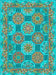 Calypso II Teal Kaleidoscope Quilt Kit - Jason Yenter - In The Beginning - Ocean, Fish, Sealife Fabrics