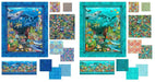 Calypso II Quilt PATTERN - Jason Yenter - In The Beginning - Ocean, Fish, Sealife - 75.5" x 83.5" - Blue or Teal - RebsFabStash