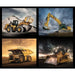 New! CAT® Dozer Panel - 36" x 43" PANEL! - per panel - Riley Blake Designs - P10991-Dozer - equipment, trucks, caterpillar - RebsFabStash