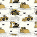 New! CAT® Rocks Tan - by the yard - Riley Blake Designs - C9101-TAN - equipment, trucks, caterpillar, rocks - RebsFabStash