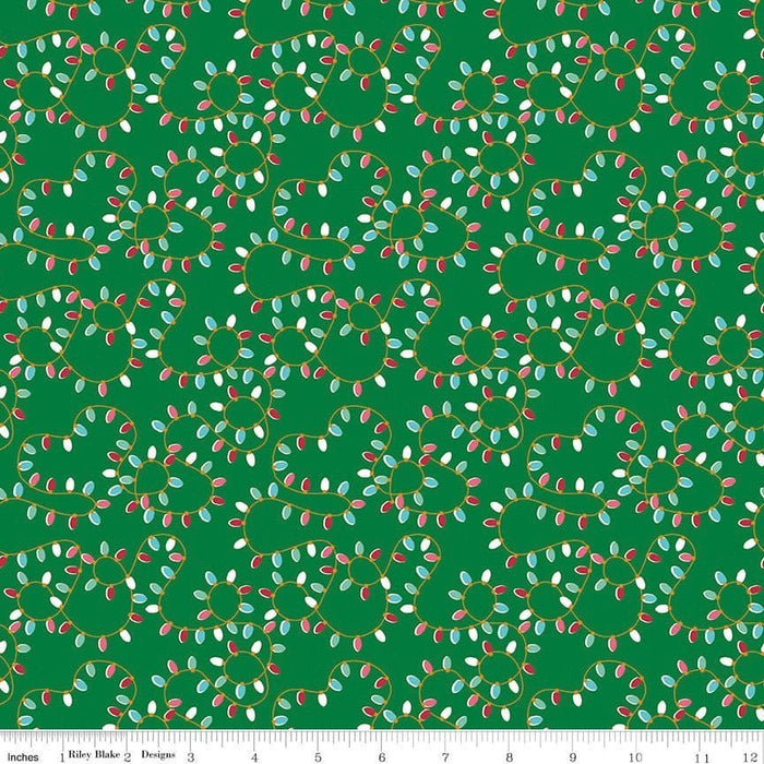 NEW! Christmas Adventure - Green Phrases - per yard -by Beverly McCullough for Riley Blake Designs- Christmas, Campers - SC10731-GREEN - RebsFabStash