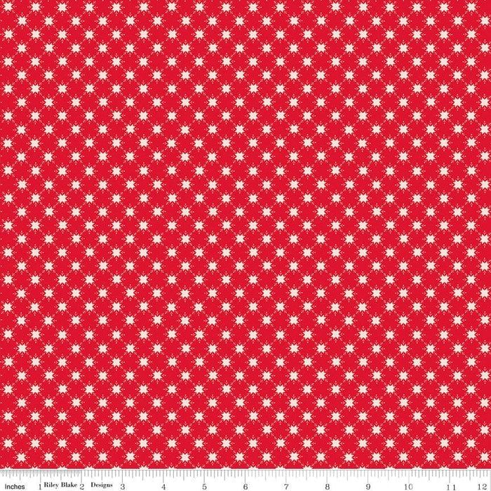 NEW! Christmas Adventure - Red Lights - per yard -by Beverly McCullough for Riley Blake Designs- Christmas, Campers - SC10733-RED - RebsFabStash