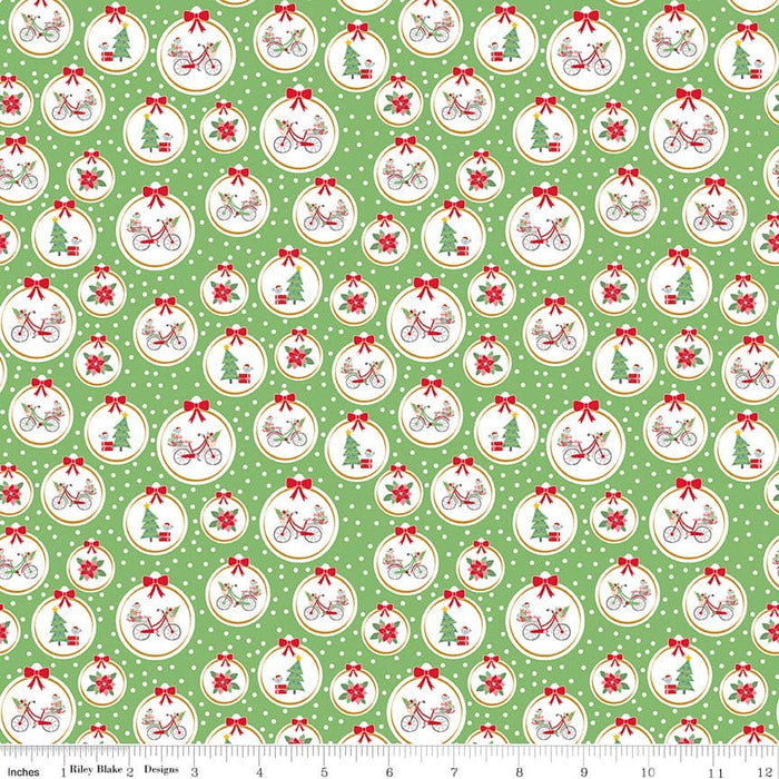 NEW! Christmas Adventure - Scarlet Phrases - per yard -by Beverly McCullough for Riley Blake Designs- Christmas, Campers - SC10731-SCARLET - RebsFabStash