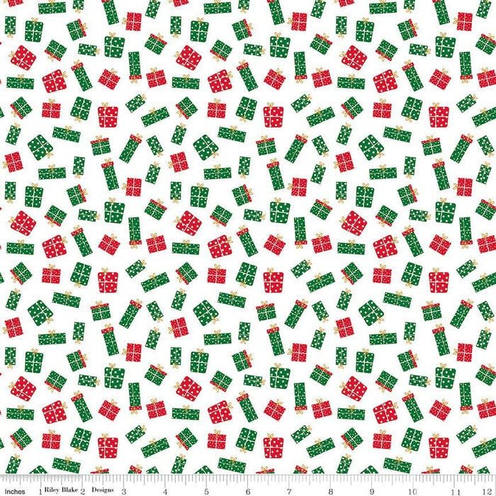 NEW! Christmas Adventure - Sweet Mint Main - per yard -by Beverly McCullough for Riley Blake Designs- Christmas, Campers - SC10730-SWEETMINT - RebsFabStash