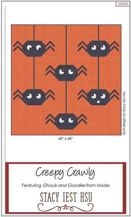 NEW! Creepy Crawly - Quilt PATTERN - by Stacy Iest Hsu - features Ghouls and Goodies - Moda - RebsFabStash