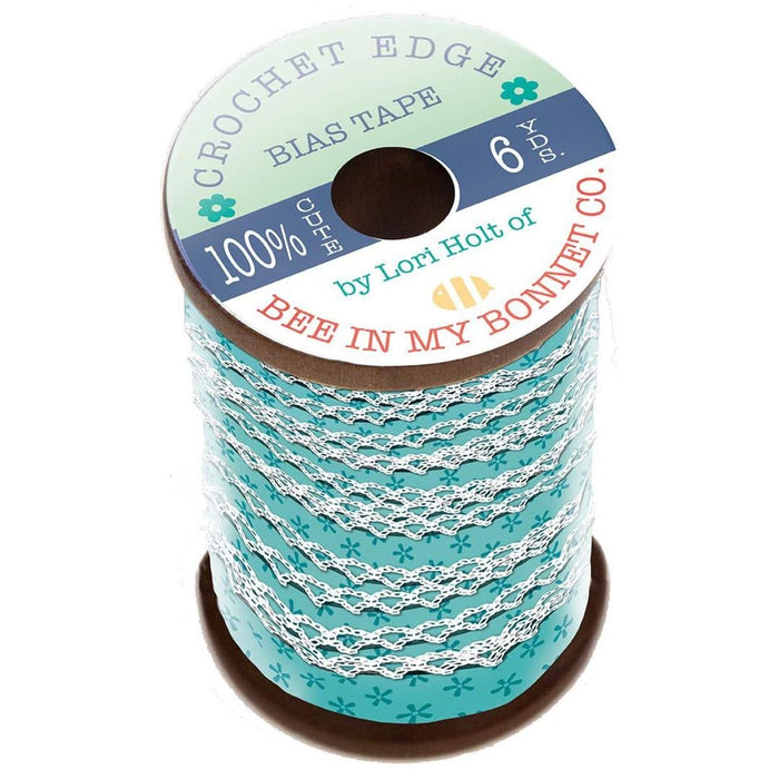 Crochet Edge Bias Tape Tiny Daisy Cottage - by Lori Holt of Bee in my Bonnet for Riley Blake Designs at RebsFabStash