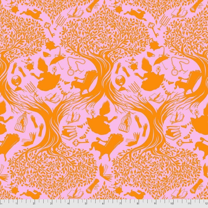 NEW! - Curiouser & Curiouser - 6pm Somewhere Wonder - Per Yard - by Tula Pink for Free Spirit Fabrics - Vibrant, Gray - PWTP165.WONDER - RebsFabStash