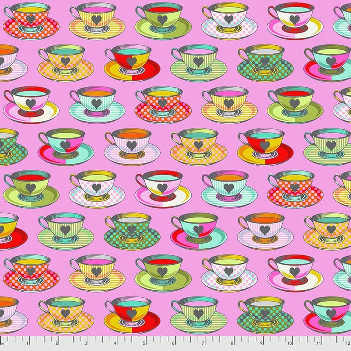 NEW! - Curiouser & Curiouser - Painted Roses Daydream - Per Yard - by Tula Pink for Free Spirit Fabrics - Vibrant, Pink - PWTP161.DAYDREAM - RebsFabStash