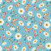 New! Daisy Meadow - Tossed Butterflies - per yard - Designed by Turnowsky for Quilting Treasures - LIGHT AQUA - 27802-Q - RebsFabStash