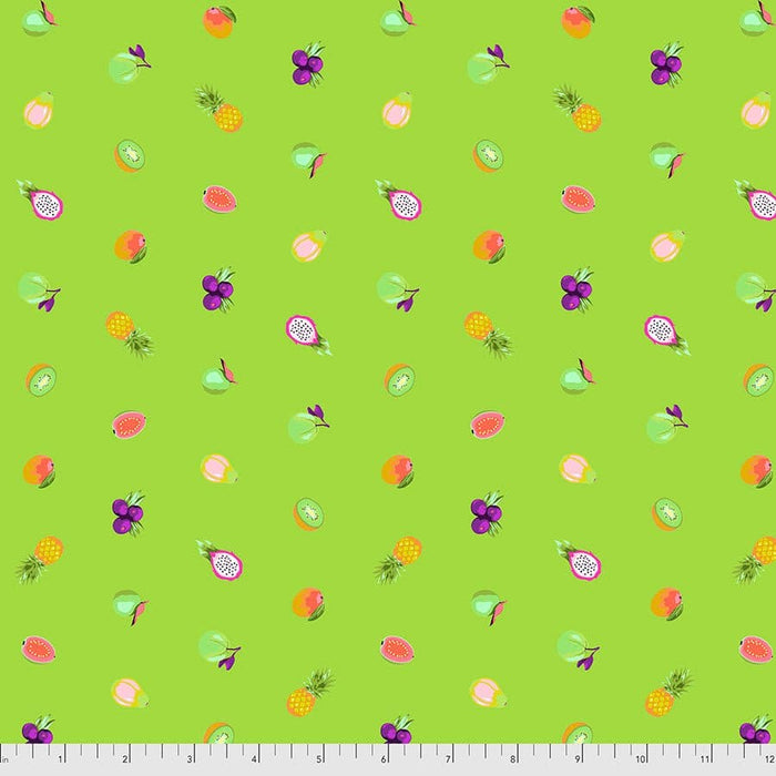 NEW! - Daydreamer - Lil Jaguars - Kiwi - Per Yard - by Tula Pink for Free Spirit Fabrics - Dots, Green, Purple - PWTP174.KIWI - RebsFabStash