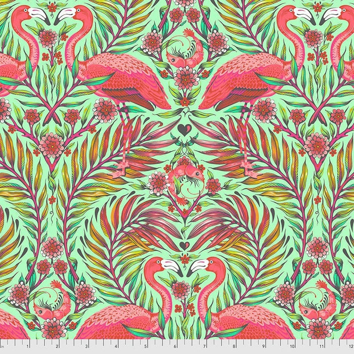 NEW! - Daydreamer - Macaw You Later - Dragonfruit - Per Yard - by Tula Pink for Free Spirit Fabrics - Flying, Birds - PWTP170.DRAGONFRUIT - RebsFabStash