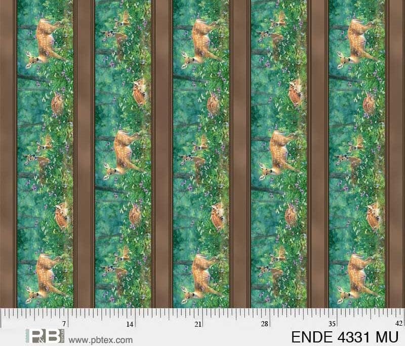 NEW! Endeering - 34"x43" panel - digital print - by Abraham Hunter for P&B Textiles - Deer Panel - ENDE04330-PA - RebsFabStash