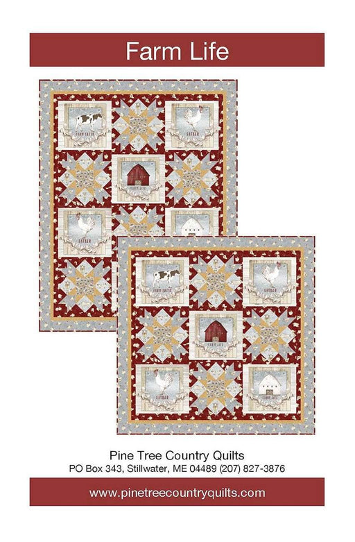 New! Farm Life - Throw & Wall Quilt Pattern - by Pine Tree Country Quilts - RebsFabStash