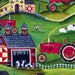 New! Farmall Folk Art Stripe - Print Concepts - Sykel Enterprises - Tractor Collection - Farmhouse, Animals, Tractor, Shelf - 10204F - RebsFabStash
