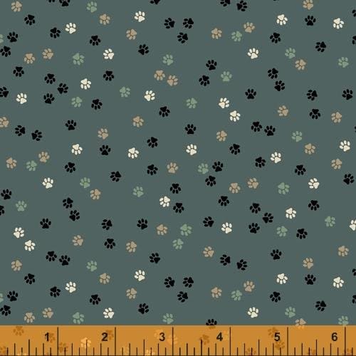 New! Fat Cat - per yard - by Whistler Studio for Windham Fabrics - Fat Cats - 52270-1 Ivory - RebsFabStash