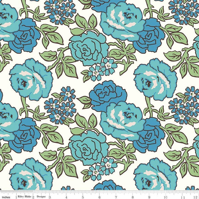 NEW! Flea Market 108" Wide Back - per yard - by Lori Holt of Bee in my Bonnet for Riley Blake Fabrics - Roses - WB10232-RED - RebsFabStash