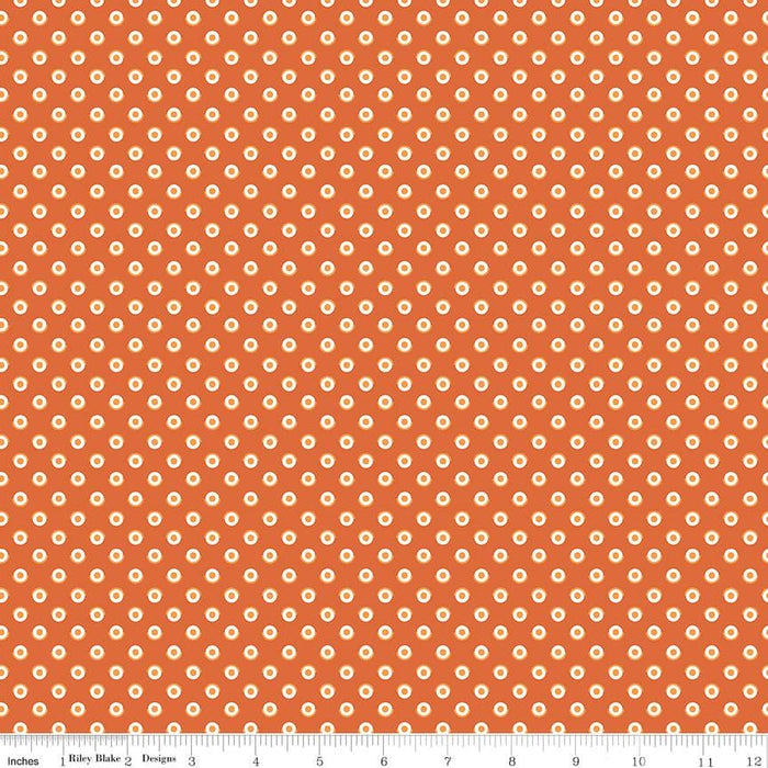 Lori Holt Flea Market Collection Orange Quilting Fabric At RebsFabStash