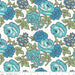 Lori Holt Flea Market Quilting Fabric Collection Blue Floral Print At RebsFabStash