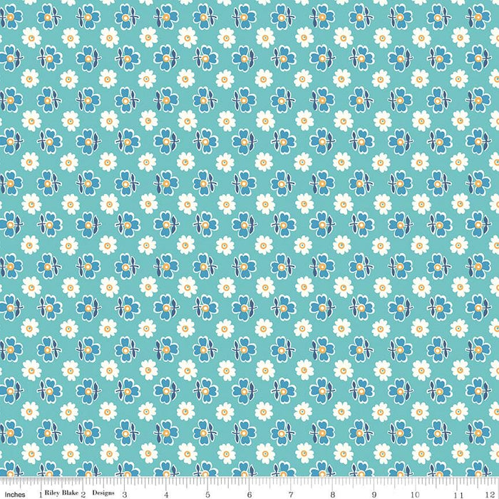 NEW! Flea Market - per yard - by Lori Holt of Bee in my Bonnet for Riley Blake Fabrics - Old Quilt - C10223-BLUE - RebsFabStash