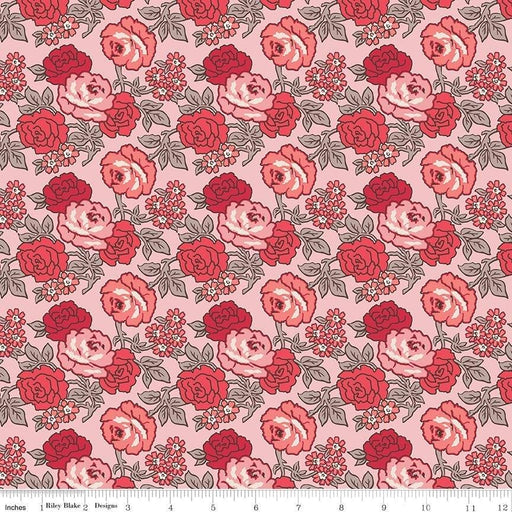 NEW! Flea Market - per yard - by Lori Holt of Bee in my Bonnet for Riley Blake Fabrics - Roses - C10210-FROSTING - RebsFabStash