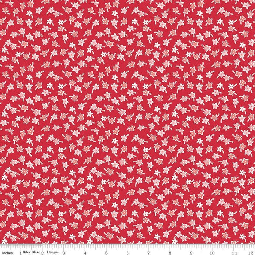 NEW! Flea Market - per yard - by Lori Holt of Bee in my Bonnet for Riley Blake Fabrics - Star Flowers - C10222-RED - RebsFabStash