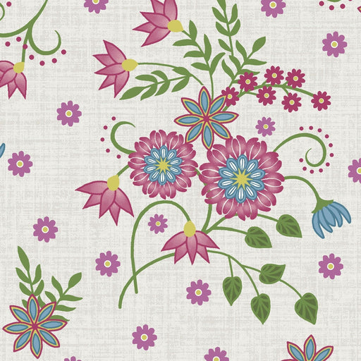 New! Flower & Vine - Floral Allover - Per Yard - by Monique Jacobs for Maywood Studio - Floral - MAS9881-E - RebsFabStash