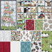 NEW! - French Hill Farms - Windmills with Flowers - Per PANEL - Michelle Norman - Blank Quilting - 24" x 43" - Light Gray - 1854P-90 - RebsFabStash
