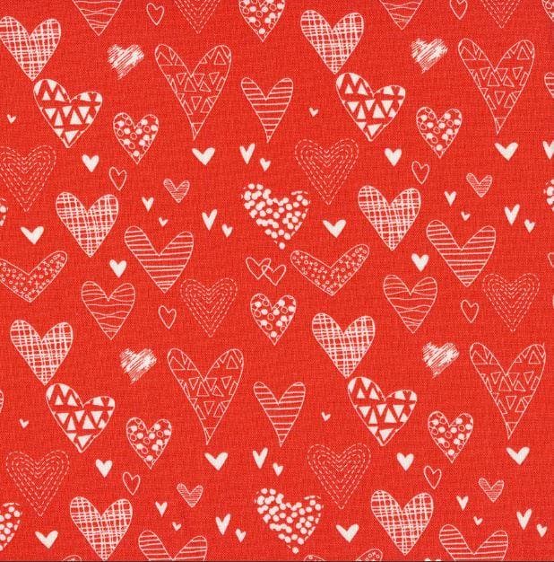 NEW! From the Heart - by the yard - by Sandy Gervais for Riley Blake Designs - Floral - C10053-RED - RebsFabStash