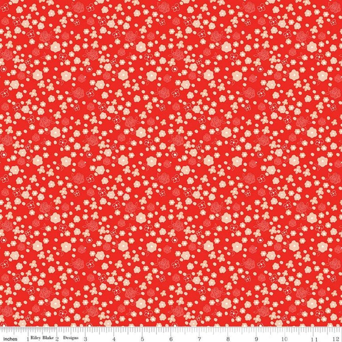 NEW! From the Heart - by the yard - by Sandy Gervais for Riley Blake Designs - Floral - C10053-RED - RebsFabStash