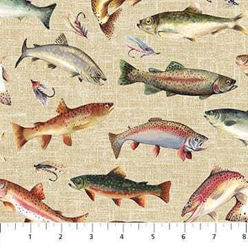 New! Go Fish! - Quilt KIT - Pattern by Karen Bialik of The Fabric Addict - Fabric Rod and Reel by Deborah Edwards for Northcott - RebsFabStash