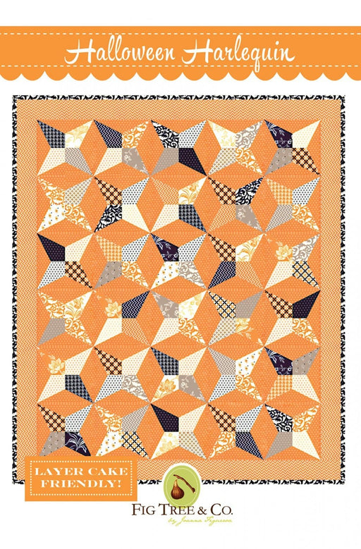 New! Halloween Harlequin - designed by Joanna Figueroa- Quilt Pattern - by Fig Tree & Co. - RebsFabStash