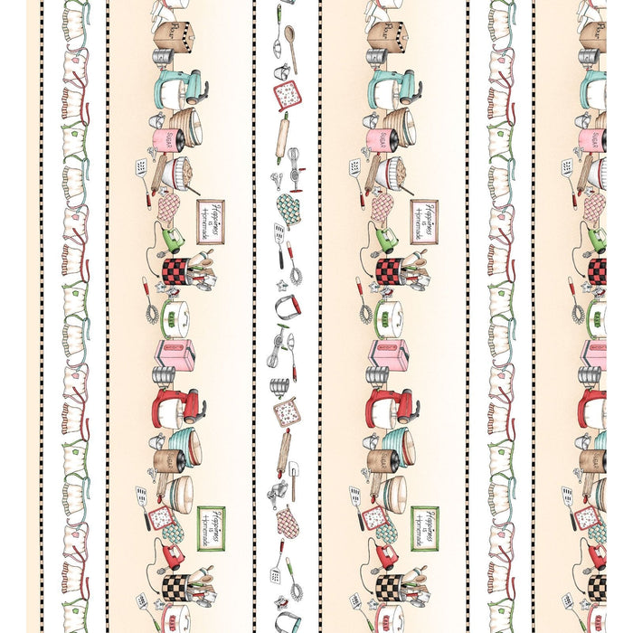 NEW! Happiness is Homemade - per yard - by Kris Lammers for Maywood Studio - Pastry Toss Pink - MAS9864-P - RebsFabStash