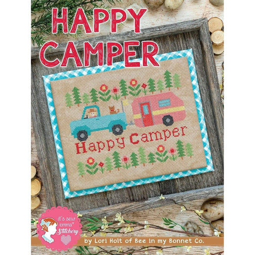 New! Happy Camper Cross Stitch Pattern - by Lori Holt of Bee in my Bonnet Co. - RebsFabStash