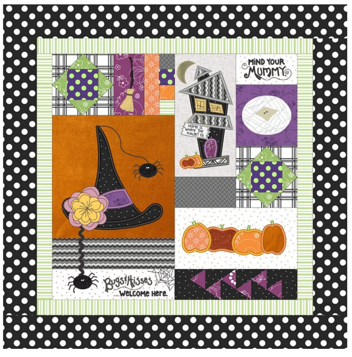 NEW! "Home is Where the Haunt Is" - EMBELLISHMENT KIT - Kimberbell - Maywood - Embellishments for pillow kit Only! - RebsFabStash