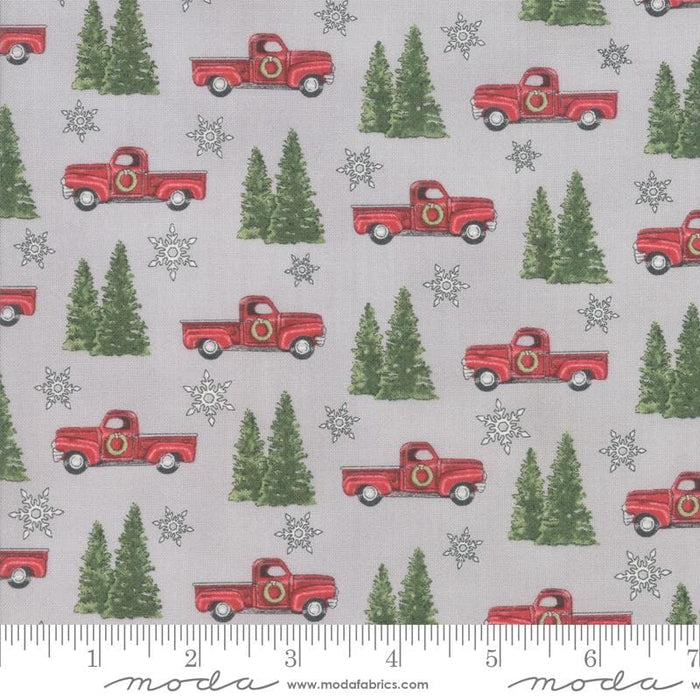 NEW! Homegrown Holidays Fabric - per yard - by Deb Strain for MODA - Barn Red Truck and Trees - 19942 13 - RebsFabStash