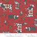 NEW! Homegrown Holidays Fabric - per yard - by Deb Strain for MODA - Farm Black Snowflakes in a Row - 19946 18 - RebsFabStash