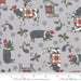 NEW! Homegrown Holidays Fabric - per yard - by Deb Strain for MODA - Holly Green Snowflakes in a Row - 19946 16 - RebsFabStash