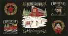 NEW! Homegrown Holidays Fabric - per yard - by Deb Strain for MODA - Silo Grey Truck and Trees - 19942 12 - RebsFabStash