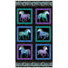 NEW! Horsen Around - Ann Lauer - Grizzly Gulch - per PANEL - Benartex - Panel on Black 6850M 12 - RebsFabStash