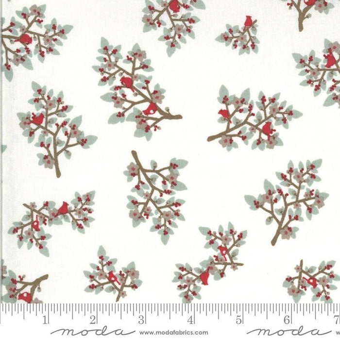 Juniper - Brushed Cotton - by Kate & Birdie Paper Co. for MODA White Winter Pattern Fabric By RebsFabStash
