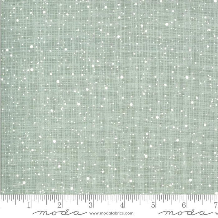 Juniper - Brushed Cotton - by Kate & Birdie Paper Co. for MODA White And Green Winter Pattern Fabric By RebsFabStash