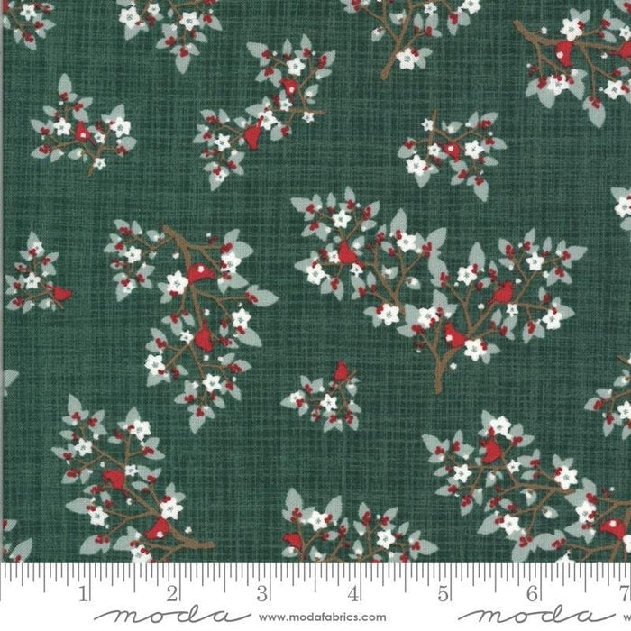 Juniper - Brushed Cotton - by Kate & Birdie Paper Co. for MODA Green Winter Pattern Fabric By RebsFabStash